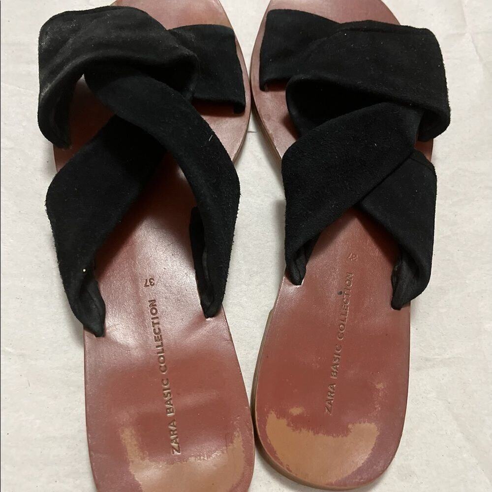 Zara Basic Collection Sandals Size 37 - image 4